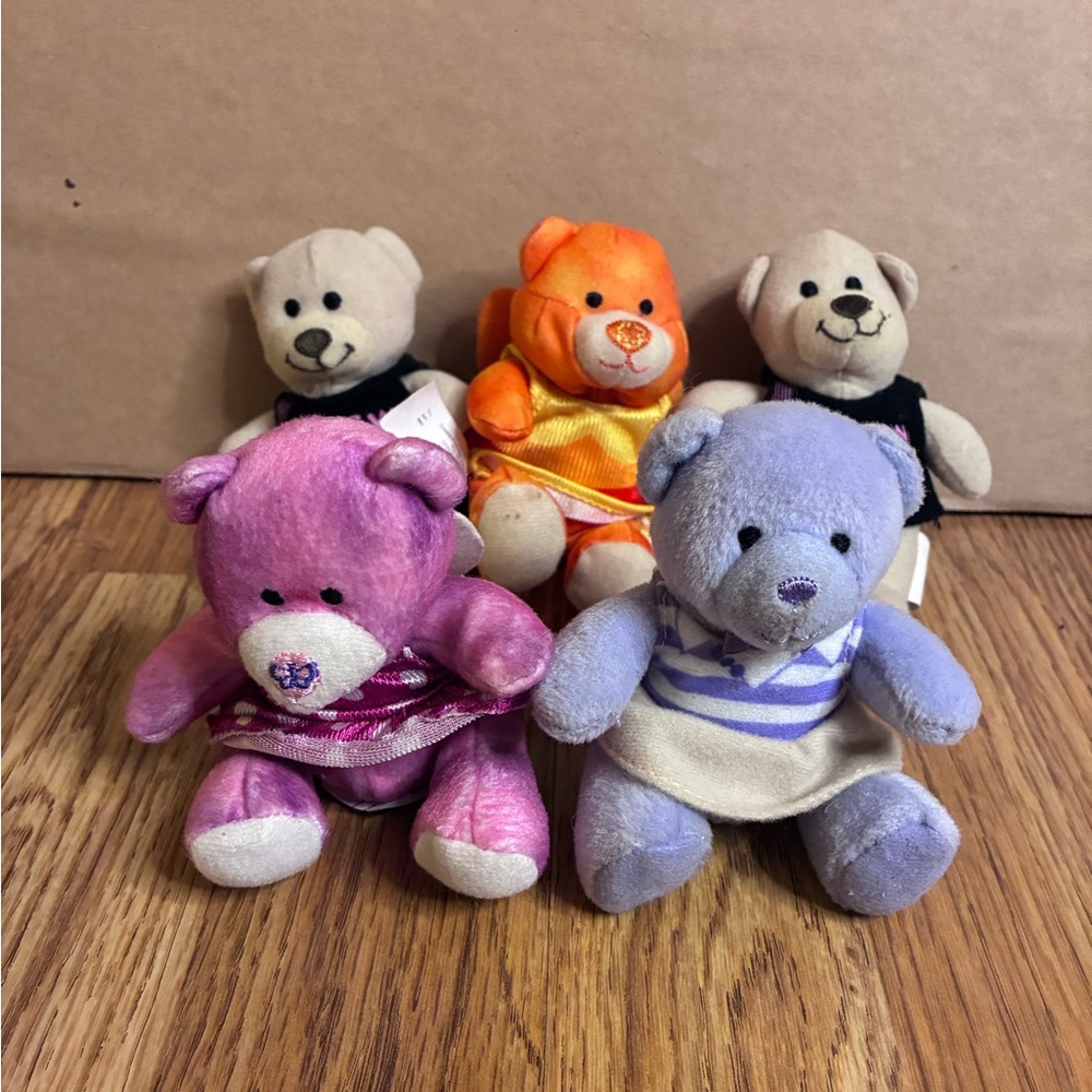 Build A Bear McDonald's Small Bundle Lot Spring Bear, Autumn, Champion Fur Kids